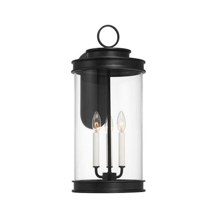 Savoy House Englewood 3 Light 24" Outdoor Wall Lantern, Black/Clear - 5-903-BK