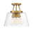 Savoy House Calhoun 3-Light Ceiling Light, Warm Brass