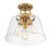 Savoy House Calhoun 3-Light Ceiling Light, Warm Brass