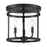 Savoy House Penrose 3 Light Flush Mount, Black