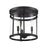 Savoy House Penrose 3 Light Flush Mount, Black