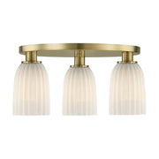Savoy House Essentials Baldwin 3Lt Flush Mount, Noble Brass - 6-1247-3-127