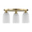 Savoy House Essentials Baldwin 3Lt Flush Mount, Noble Brass