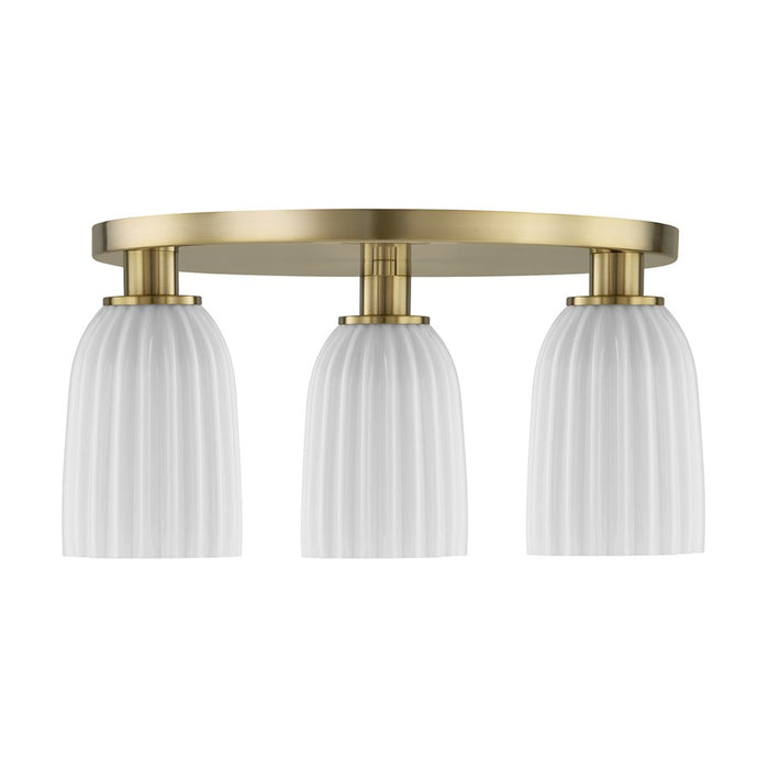 Savoy House Essentials Baldwin 3Lt Flush Mount, Noble Brass