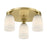 Savoy House Essentials Baldwin 3Lt Flush Mount, Noble Brass