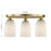 Savoy House Essentials Baldwin 3Lt Flush Mount, Noble Brass