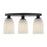 Savoy House Essentials Baldwin 3Lt Flush Mount, Black/White - 6-1247-3-89