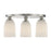 Savoy House Essentials Baldwin 3Lt Flush Mount, Satin Nickel - 6-1247-3-SN