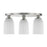 Savoy House Essentials Baldwin 3Lt Flush Mount, Satin Nickel