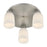 Savoy House Essentials Baldwin 3Lt Flush Mount, Satin Nickel