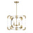 Savoy House Rotterdam 4Lt Convertible Semi-Flush/Pendant, Brass - 6-1662-4-322