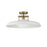 Savoy House Gavin 1-Light Ceiling Light, White/Warm Brass Accents