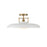 Savoy House Gavin 1-Light Ceiling Light, White/Warm Brass Accents