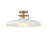 Savoy House Gavin 1-Light Ceiling Light, White/Warm Brass Accents