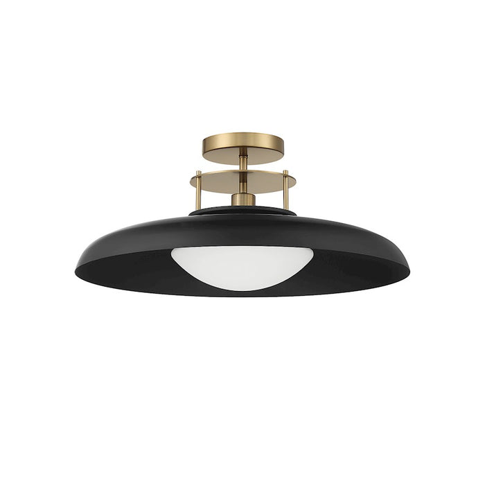 Savoy House Gavin 1Lt Ceiling Light, Black/Brass