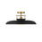 Savoy House Gavin 1Lt Ceiling Light, Black/Brass