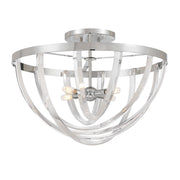 Savoy House Jennings 24in 4-Light Semi-Flush Mount | Modern & Glam Polished Chrome and Acrylic | Foyer & Bedroom Ceiling Light | 24 | Model 6-1777-4-11