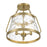 Savoy House Crawford 3-Light Ceiling Light, Warm Brass