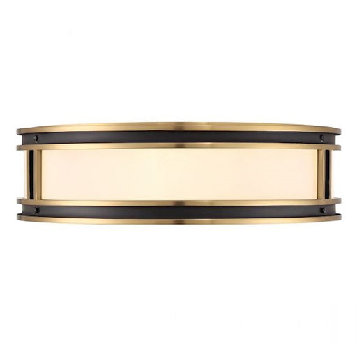 Savoy House Alberti 4Lt Ceiling Light, Black/Brass - 6-1822-4-143