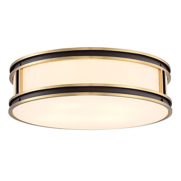 Savoy House Alberti 4Lt Ceiling Light, Black/Brass