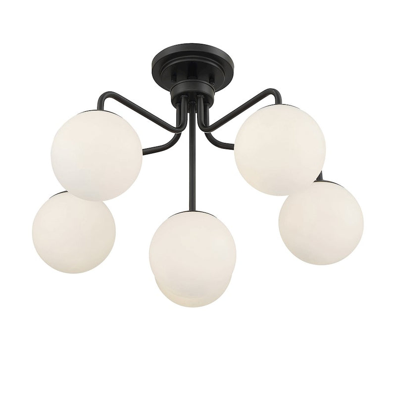 Savoy House Marco 6-Light Ceiling Light, Matte Black