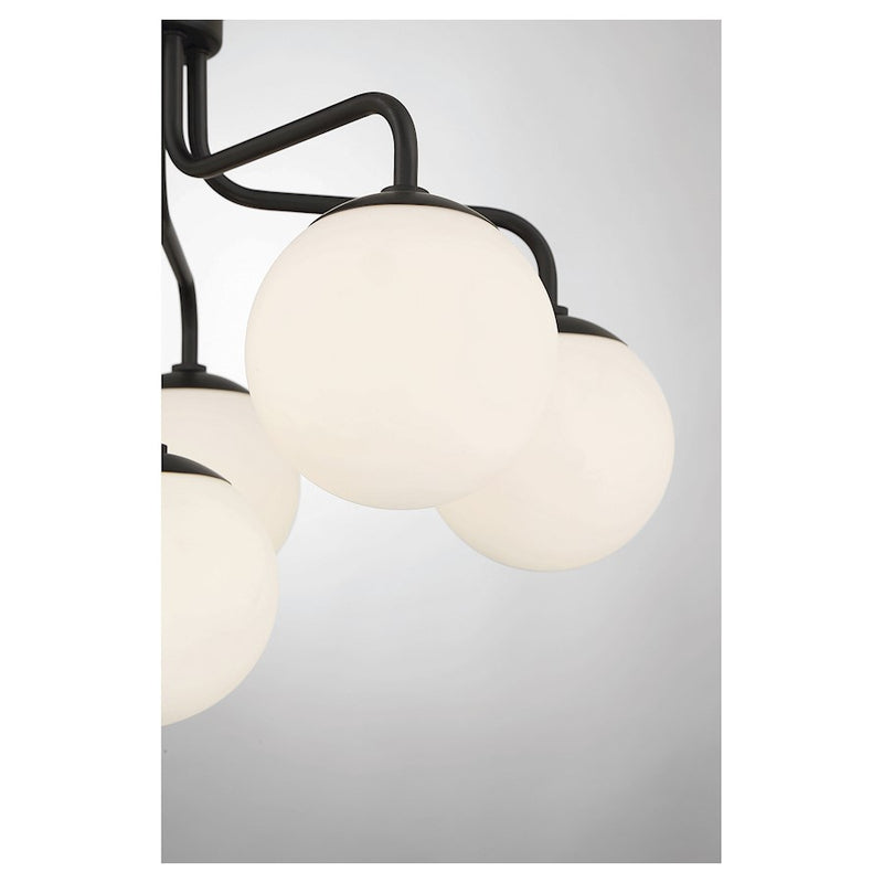 Savoy House Marco 6-Light Ceiling Light, Matte Black