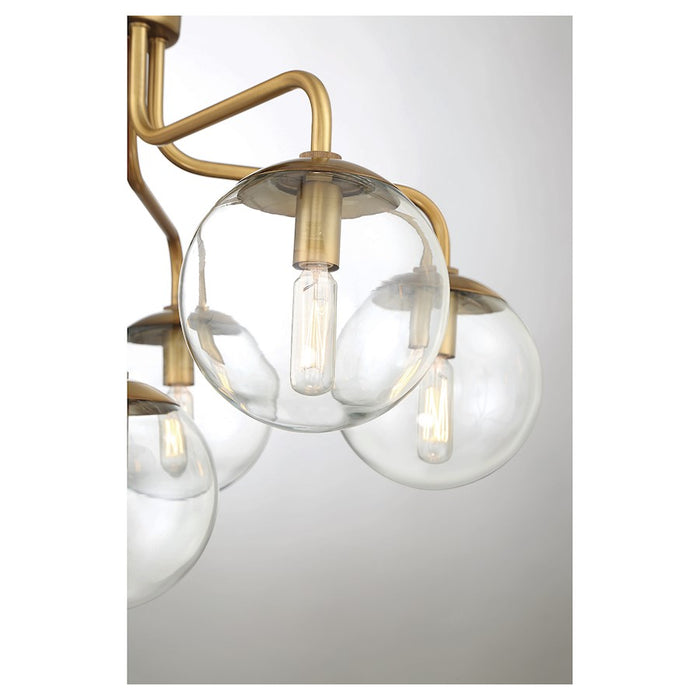 Savoy House Marco 6-Light Ceiling Light, Warm Brass