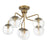 Savoy House Marco 6-Light Ceiling Light, Warm Brass