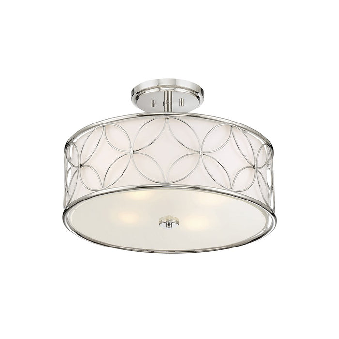 Savoy House Reid 4-Light Ceiling Light, Polished Nickel