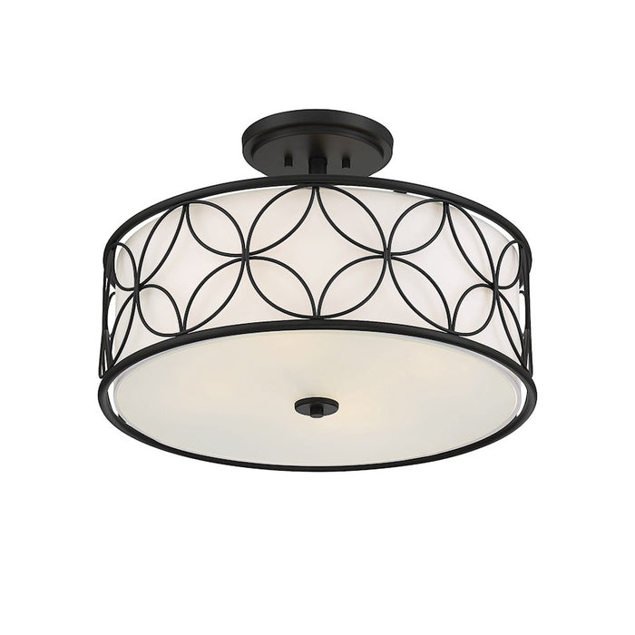 Savoy House Reid 4-Light Ceiling Light, Matte Black