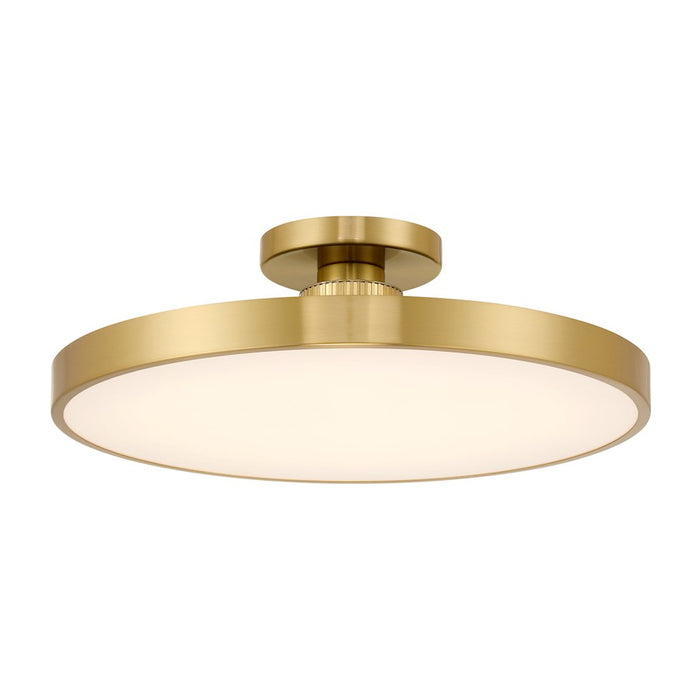 Savoy House Thayer 1 Light Semi-Flush, Warm Brass - 6-2969-1-322