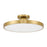 Savoy House Thayer 1 Light Semi-Flush, Warm Brass