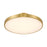 Savoy House Thayer 1 Light Semi-Flush, Warm Brass