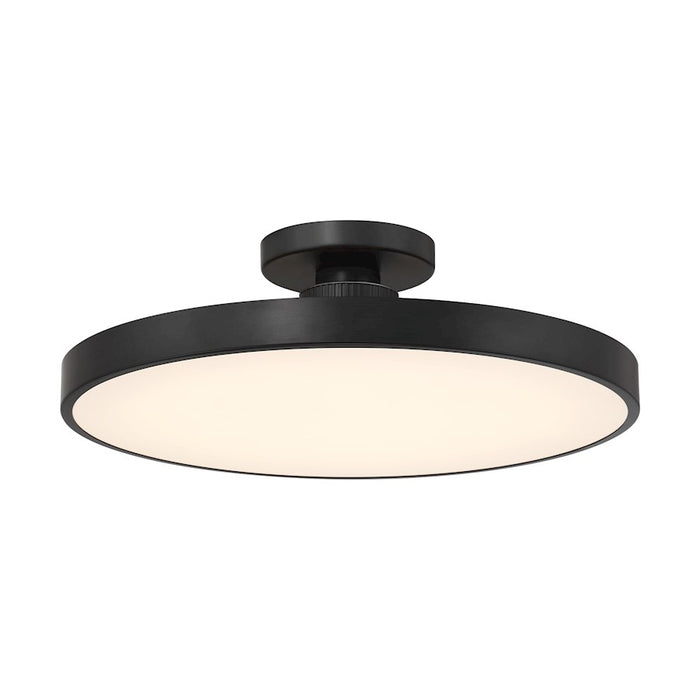 Savoy House Thayer 1 Light Semi-Flush, Matte Black - 6-2969-1-89