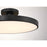 Savoy House Thayer 1 Light Semi-Flush, Matte Black