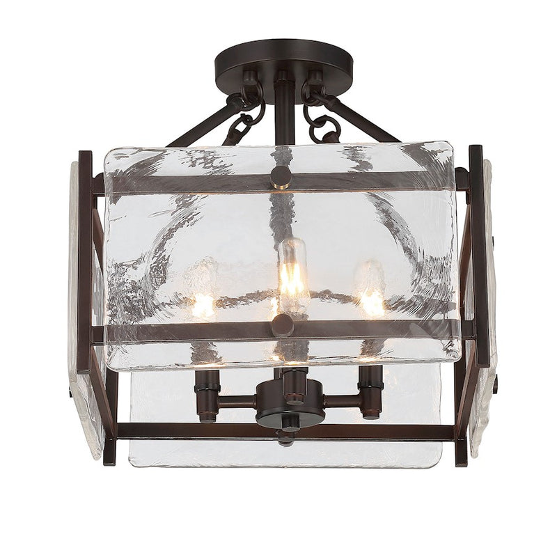 Savoy House Glenwood 4-Light Ceiling Light, English Bronze