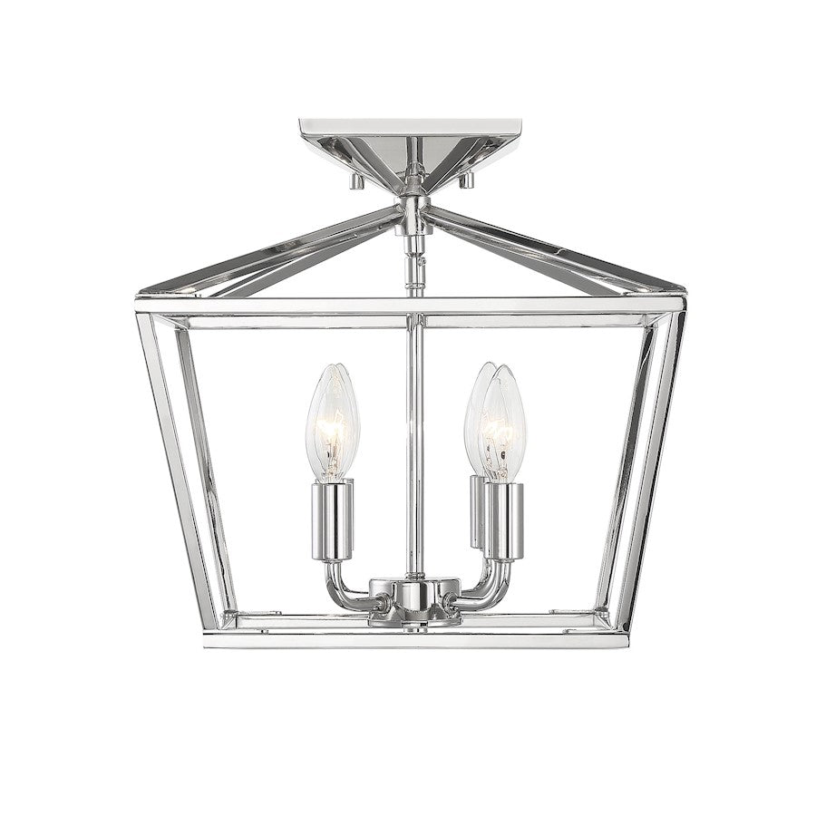 Savoy House Townsend 4-Light Ceiling Light, Polished Nickel - 6-328-4-109