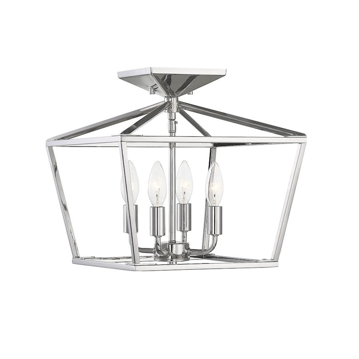 Savoy House Townsend 4-Light Ceiling Light, Polished Nickel