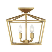 Savoy House Townsend 4-Light Ceiling Light, Warm Brass - 6-328-4-322