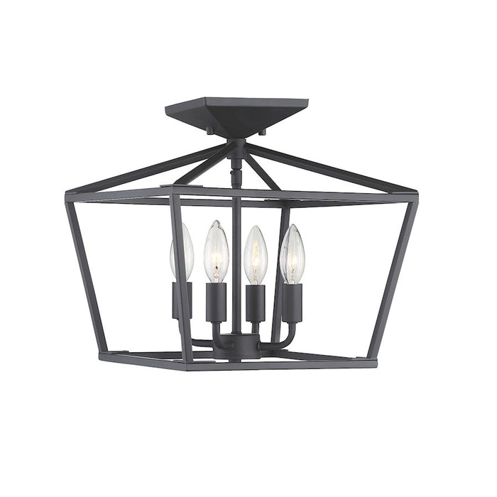 Savoy House Townsend 4-Light Ceiling Light, Matte Black