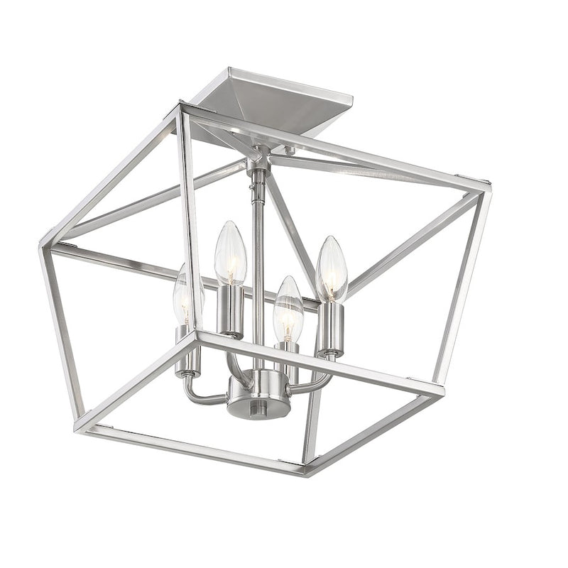 Savoy House Townsend 4-Light Ceiling Light, Satin Nickel