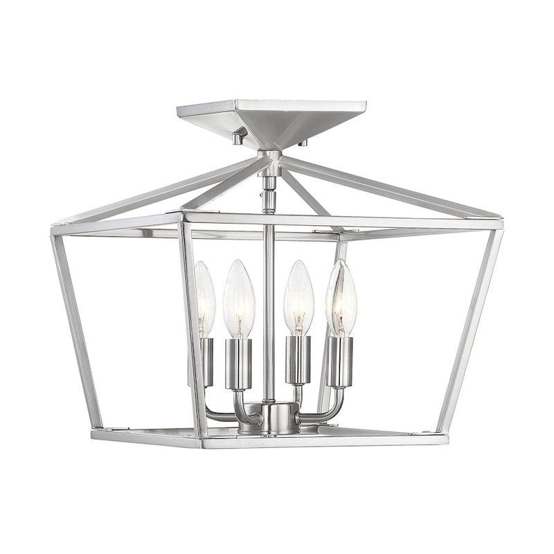 Savoy House Townsend 4-Light Ceiling Light, Satin Nickel