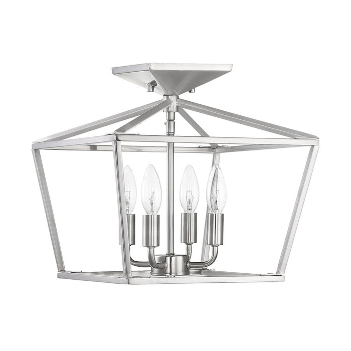 Savoy House Townsend 4-Light Ceiling Light, Satin Nickel