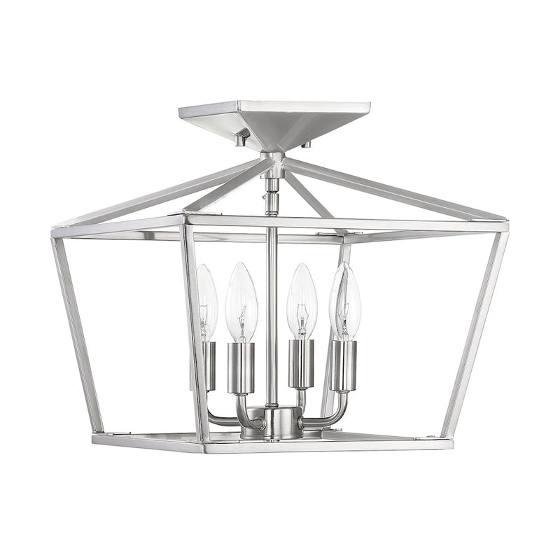 Savoy House Townsend 4-Light Ceiling Light, Satin Nickel