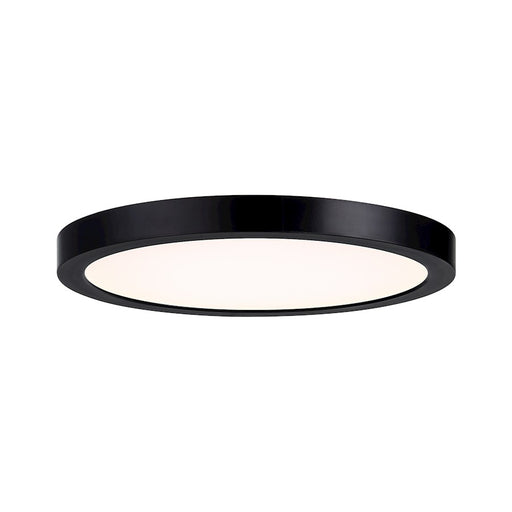 Essentials 1 Light 10" LED Flush Mount, Black/Clear - 6-3333-10-BK