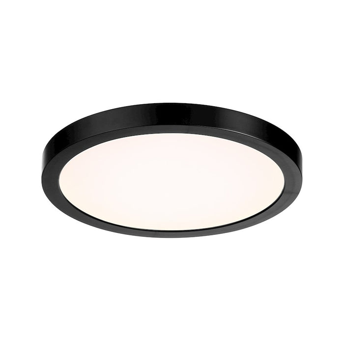 Essentials 1 Light 10" LED Flush Mount, Black/Clear