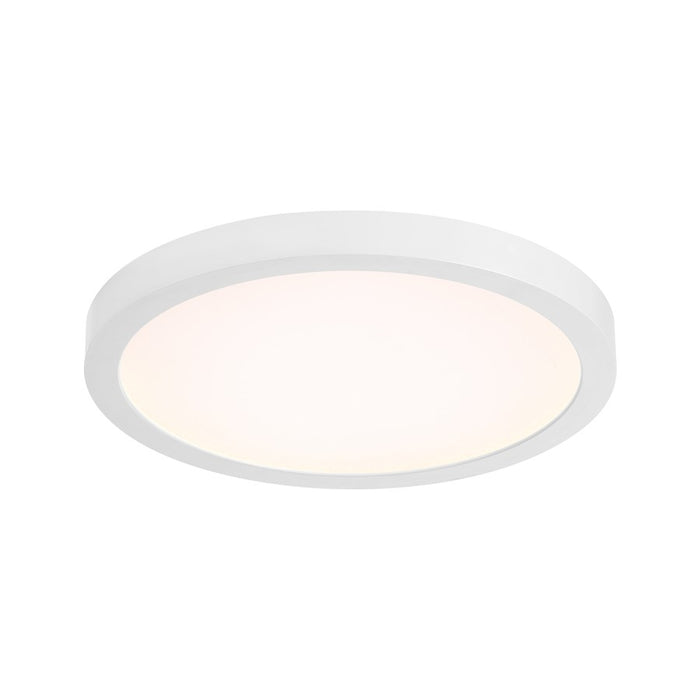 Essentials 1 Light 10" LED Flush Mount, White/Clear