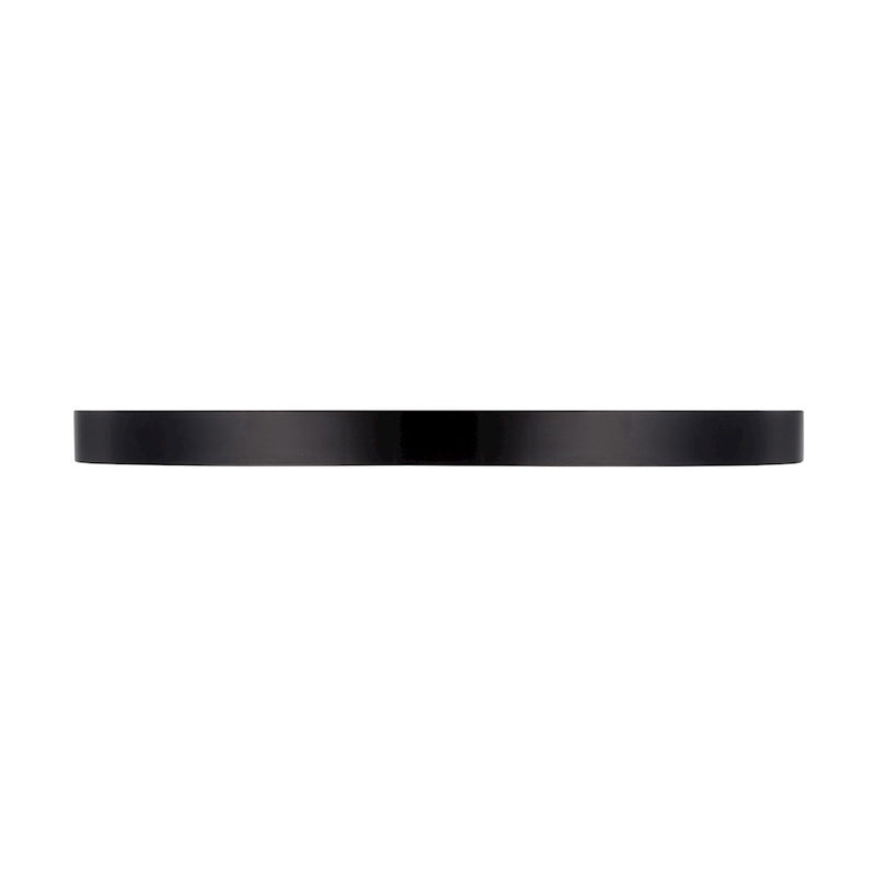 Essentials 1 Light 12" LED Flush Mount, Black/Clear