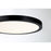 Essentials 1 Light 12" LED Flush Mount, Black/Clear