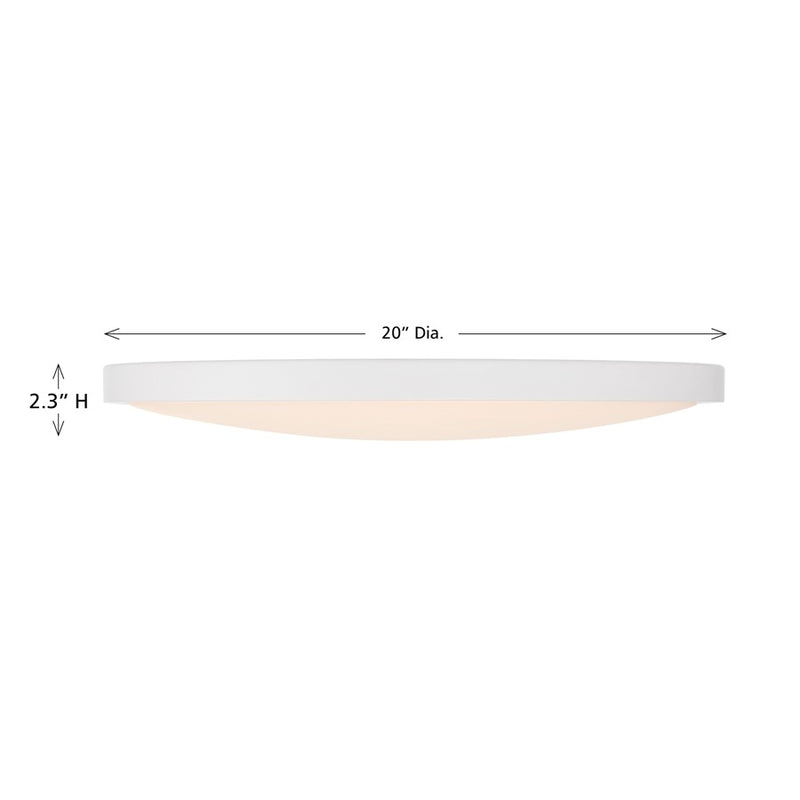 Savoy House Lighting Assets 20" Flush Mount, White